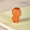 Pendente de Aranha de Desenho Animado Esculpido em Sândalo Pingente para Colar DIY Feito à Mão Acessórios Joias de Moda Masculina e Feminina