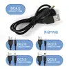 Cable de alimentación CC de 1 metro USB a 3.5 * 135dc cable de carga cable de alimentación de orificio redondo dc5.5 cable de alimentación al por mayor