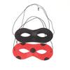 Máscara de fieltro de lunares rojo y negro para Halloween, monocromática, simple, regalo, niños, accesorios para disfraz de escenario, venta al por mayor
