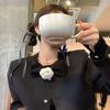Pinza de pinza de lazo estilo ballet Maillard para mujer, otoño e invierno, alta calidad, tamaño pequeño, pasador 2023, nuevos accesorios para el cabello