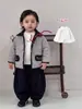 Abrigo de algodón para niños en invierno, ropa de invierno súper elegante para niños, chaqueta de estilo coreano con cuello de solapa, abrigo de algodón para bebés niños, ropa de invierno