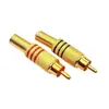 Conector AV de Audio y Video RCA Tipo Flor de Loto Sin Soldadura Flor de Loto Macho Soldadura RCA Macho Conector RCA