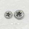 Novo estilo Chanel estilo estrela de cinco pontas diamante metal decorativo botão suéter malhas tweed terno jaqueta botão