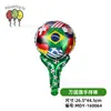 Globos Decorativos Temáticos del Mundial, Globos para Juegos de Bar de la Copa Europea Transfronteriza, Globos de Papel de Aluminio para Fiesta de Fútbol Flotando en el Aire