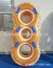 Piscina de Olas de Agua Circulante, Balsa Inflable Individual/Doble/Triple, Balsa Inflable para Parque Acuático, Equipo de Juego Acuático, Flotador Inflable para Natación
