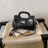 2026 Nuevo Bolso de Mano con Asa de Cadena Tejida de Lujo, Bolso de Hombro Cruzado de Gama Alta de Nicho para Mujer