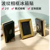 Mini Marco de Fotos Hueco DIY de 2 pulgadas Imán para Refrigerador Adorno 3D Marco de Fotos Hecho a Mano Postal Fotográfica Magnética Marco Decorativo