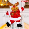 Decoraciones Pequeñas Colgantes de Árbol de Navidad Nuevas Transfronterizas Colgante de Navidad para Personas Mayores Muñeco de Nieve Reno Decoración de Ventana Adornos Colgantes
