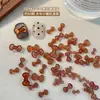 Accesorios de Arte de Uñas de Pajarita de Mariposa de Dibujos Animados Kt Color Maillard Popular de Otoño e Invierno Decoraciones de Arte de Uñas de Pajarita de Carey
