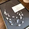 Collar de Perlas Multicapa con Diseño Estrellado, Estilo Vacaciones de Verano, Cadena para Clavícula Moderna y Versátil, Cadena para el Cuello de Lujo Ligero de Alta Gama al por Mayor