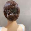 Grampo de Cabelo Simples Elegante Retrô em Forma de 8 Parte Traseira da Cabeça Topo do Cabelo Clipe Acrílico Cor Tartaruga Fosco Grampo de Cabelo Acessórios de Cabelo