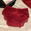 Modelo Nuevo Estilo Francés Algodón Puro Antibacteriano Anti-VPH Entrepierna Extendida Calzones Triángulo para Mujer, Estilo Delgado para Chicas Jóvenes