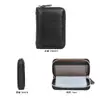 Bolsa para Tarjetas de Organizador de Piel de Vaca de Capa Superior Portatarjetas Múltiples Anti-Magnético RFID Antirrobo Estuche para Tarjetas de Crédito Bolsa para Tarjetas Femenina