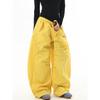 Pantalones Cargo para Mujer Primavera Nuevo High Street Americano Hip-Hop Bordado de Letras Holgados Danza Jazz Piso Largo Pantalones Cimitarra