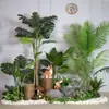 Mori planta verde artificial paisagem shopping center decoração suave árvore artificial grande paisagem de janela bonsai planta de escada paisagem
