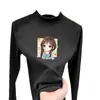 Nueva colección de otoño e invierno: Camiseta base de cuello alto para niñas, top infantil simple y versátil, camiseta de terciopelo alemán de manga larga para niñas pequeñas