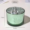 Copo de Vela Perfumada Galvanizado em Estoque, Suporte de Vela Estrelado de Vidro Dourado, Presente de Aniversário, Ornamento de Fragrância para Decoração de Casa