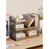 Estante de Mesa para Livros Prateleira de Armazenamento de Livros de Múltiplas Camadas Suporte Multifuncional para Computador Casa Simples Pequeno Vertical Camadas Prateleira para Livros