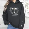 Sudadera con capucha casual de moda para mujer 2025 Sudadera Fourth Wing Academia de Guerra Basgias Caballero Dragón con Capucha