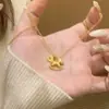 Nuevo Estilo "El Dinero Llega al Instante" Collar Triturado en Oro y Plata, Joyería de Nicho Versátil de Alta Gama para el Año de Nacimiento, Idea de Regalo