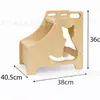 Taburete de pie de madera maciza para inodoro, ayuda para agacharse para baño, reposapiés para inodoro, reposapiés para sentarse en el inodoro