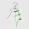 Llavero Multicolor Fresco y Casual Estilo Bosque con Flores, Hojas, Estrellas, Cuentas, Moño y Colgante para Bolsos