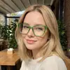 Nuevo Marco de Gafas Cuadradas Estilo Ojo de Gato Retro 2025, Luz Azul Anti-Azul, Adecuado para Lentes Graduados, Moderno, Adelgazante de Rostro, Gafas Sin Graduación