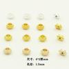 18K Gold Gear UFO Bead 4m Snowflake Spacer Frisado DIY Corda Material Pulseira Colar Acessórios