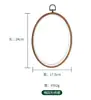 Círculo de Bordado Cruzado Flor de Imitación Madera Pura Bastidor Estéreo Herramienta de Costura DIY