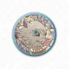 Cazador de demonios: Kimetsu no Yaiba y Serie Flor de Viento Nuevo Pin Metálico Mate Láser de 58 mm Pin de Solapa Mate Mercancía