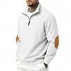 Amazon Europa América Primavera Outono Exterior Corduroy Solto Retrô Casual Gola Alta Zíper Versátil Moletom com Capuz Masculino