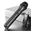 Micrófono Inalámbrico Dedicado para Comercio Exterior Uno a Dos Dinámico USB Audio para Conferencias Amplificador con Barra Telescópica Micrófono de Mano para Karaoke