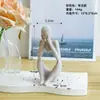 Set de Tres Figuras de Lujo Ligero con Temática de Yoga y Danza para Maquetas de Dormitorios, Salas de Estar, Estudios y Decoración de Hoteles