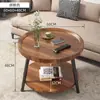 Mesa de té pequeña móvil, carrito pequeño, estante de almacenamiento mini con ruedas para sala de estar/balcón, mesita de noche, mesa auxiliar, mesa redonda pequeña