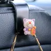 Gancho para coche de dibujos animados Gato Jingdang gancho de almacenamiento multifuncional para respaldo de asiento de coche gancho decorativo creativo para coche diy