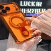 El Nuevo Anillo Estrella Soporte Magnético 360 es Adecuado para Funda de Teléfono iPhone 17 Pro 16, Funda de Lujo con Cuatro Esquinas Anti-Caídas para Apple 11
