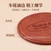 Cenicero Cuadrado de Cuero PU Ecológico Europeo, Base Redonda de Cuero, Juego de Té, Bandeja para Snacks de Té, Posavasos de Cuero Sintético, Hecho a Medida