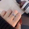Anillo de plata esterlina S925 de Mahjong para mujer retro plata tailandesa nicho fortuna celebridad en línea Nuevo anillo de la fortuna regalo