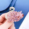Broche de Cisne Exquisito Versátil de Alta Qualidade para Mulheres Atmosférico Coreia do Sul Cristal Corsage Senso de Design Pins de Nicho Acessórios para Terno