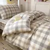 Juego de tres piezas de algodón para estudiantes para literas de 0.9 m, sábana individual y funda de edredón de algodón puro, juego de ropa de cama para dormitorio, venta al por mayor del fabricante