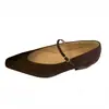 Zapatos planos retro estilo francés de punta cuadrada, cómodos y versátiles, zapatos de tacón grueso de color liso, simples y elegantes, calzado femenino adecuado para el uso diario