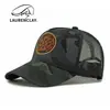 Chapéu Camuflado Masculino Boné de Basebol Rígido Primavera e Verão Malha Respirável Proteção Solar Chapéu de Sol Esportes ao Ar Livre Boné com Aba Feminino