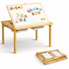 Mesa de brinquedo para crianças Estante infantil Conjunto de mesa e cadeira infantil Mesa de jogos infantil Mesa de atividades para bebês Mesa de desenho infantil