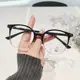 Armações de Óculos Estilo Coreano para Rostos Quadrados e Redondos, Armação Grande Unissex com Lentes Anti-Luz Azul Sem Grau, Fashionáveis e de Alto Padrão, Armações de Óculos com Efeito Emagrecedor