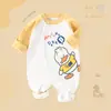 Macacão Bebê Jq Jingqi Estilo Primavera e Outono Roupas de Bebê 100% Algodão Macacão para Recém-nascido Outono Inicial Roupa de Dormir para Exterior