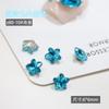 Atacado de arte de unha colorida pequena estrela do mar joias rede vermelha estrela do mar fundo pontiagudo em forma de enfeites de diamante super flash pequena estrela decoração de unhas