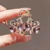 Exquisito Cisne de Cristal Pinza Pequeña Pinza para Flequillo Elegante Pinza Superior para Recoger el Cabello Mitad Recogido Trasero Accesorios para el Cabello de Lujo Ligero para Mujer