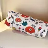Bonita lonchera con forma de lápiz, pizza, alto valor de color, gran capacidad, ins, papelería para estudiantes, estuche para lápices. Libro rojo pequeño con el mismo párrafo