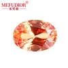 Corindón Cultivado de Colores Importado, Corindón de Forma de Huevo y Ovalado de Color, Rojo Rosado, Accesorios para Joyería de Piedras Sueltas