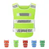 Chaleco Reflectante Tira Luminosa Amarillo Fluorescente Chaleco de Seguridad para Construcción Ropa para Trabajador Sanitario Chaqueta para Ciclismo de Tráfico
